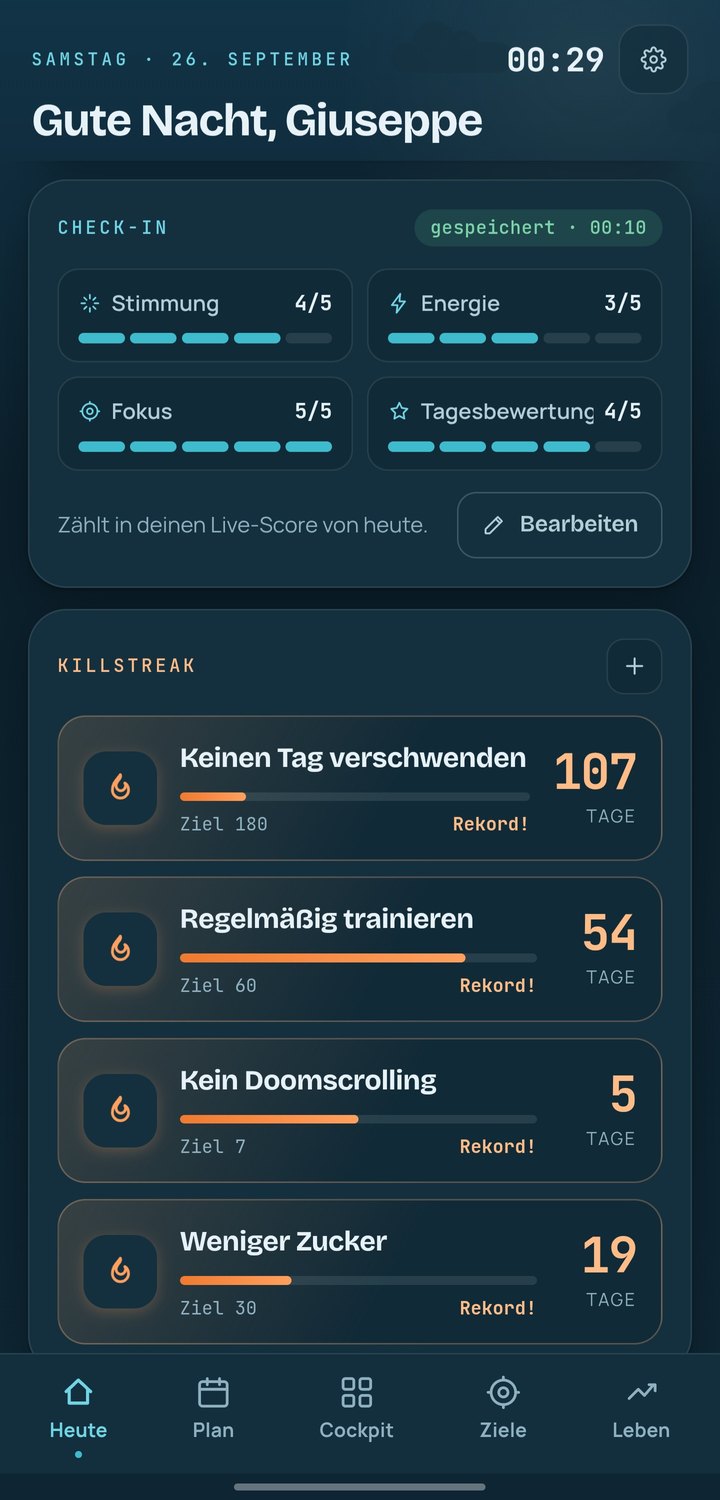 Grifo OS, Check-in und Serien